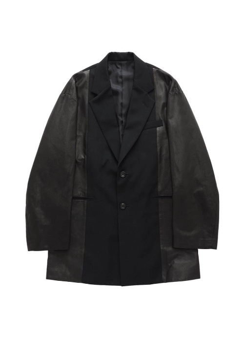 ワイルドサイド ヨウジヤマモト×シュタイン初コラボ、“レザー切り返し”ジャケット&スウェットなどコピー ワイルドサイド ヨウジヤマモト×シュタイン初コラボ、“レザー切り返し”ジャケット&スウェットなどコピー