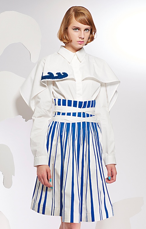 ツモリチサト 2015年リゾートコレクション - カラフルに描く、白と青に彩られたギリシャの思い出コピー