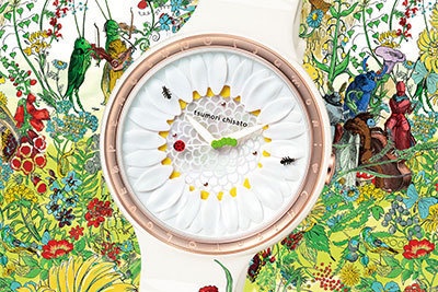 ツモリ チサト ウオッチより10周年記念モデル「ハッピーフラワー」- 手元に大輪の花が咲く