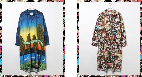 ニコアンド×ツモリチサト第3弾、“ネコの足跡”柄ジャケットや“湖で泳ぐ白鳥”柄ワンピースコピー ニコアンド×ツモリチサト第3弾、“ネコの足跡”柄ジャケットや“湖で泳ぐ白鳥”柄ワンピースコピー