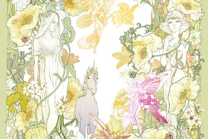 ソマルタ、イラストレーターKITAJIKOとコラボしたアートシリーズ「BLOOM」を発売コピー