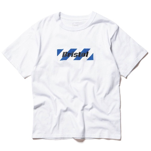 エフシーレアルブリストルの新作Tシャツ、バイアスストライプやステンシル調ロゴをプリントコピー
