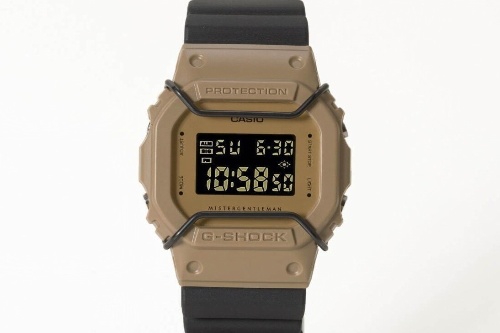 ミスター・ジェントルマン×G-SHOCK、初のコラボ腕時計 - ベージュを基調にプロテクターを装備