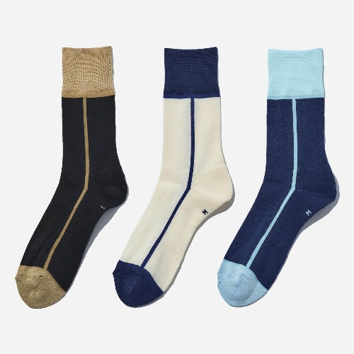 ソフネット×シックストックス“縦ライン”コラボ靴下、ネイビー×淡いブルーなど全3色コピー ソフネット×シックストックス“縦ライン”コラボ靴下、ネイビー×淡いブルーなど全3色コピー