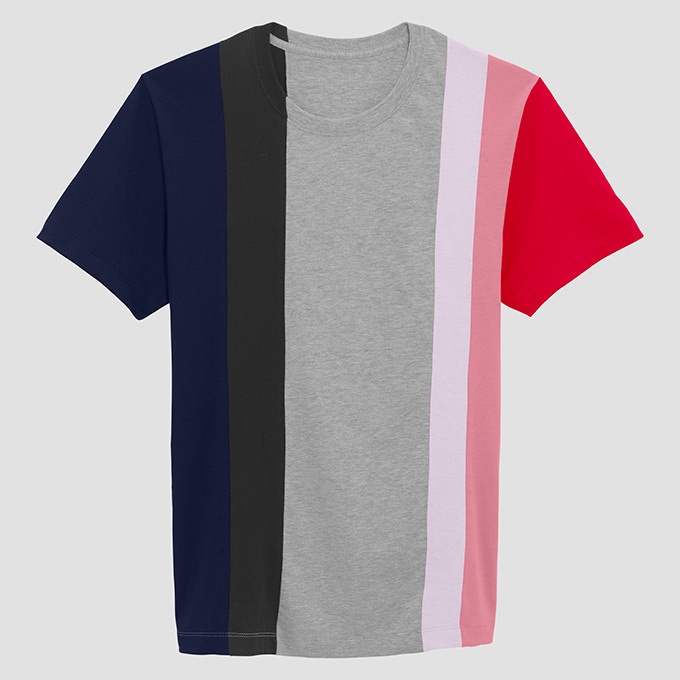 セドリック シャルリエ×フルーツオブザルームのコラボTシャツ、マルチストライプ柄などコピー