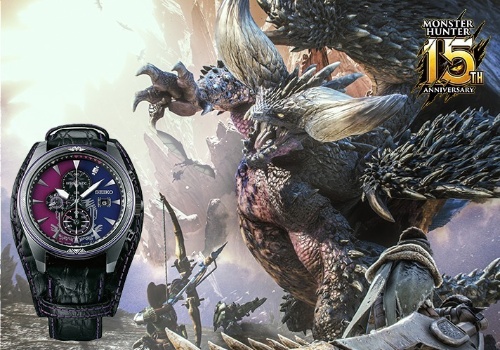 セイコー「モンスターハンター」コラボ腕時計を限定発売、リオレウスやジンオウガをモチーフにコピー