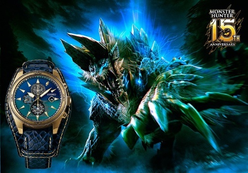 セイコー「モンスターハンター」コラボ腕時計を限定発売、リオレウスやジンオウガをモチーフにコピー