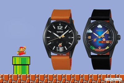 スーパーマリオブラザーズコラボの腕時計、セイコーより発売  - ゲームの1‐1面が文字盤に