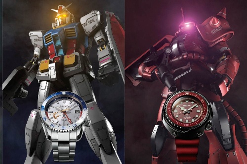 セイコー プロスペックス×機動戦士ガンダムの腕時計、ガンダム・シャアザク・量産型ザクをモチーフに