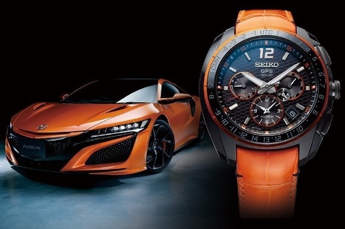 セイコー アストロン×ホンダのスポーツカー「NSX」コラボ腕時計、車体フォルムやホイール着想のケース