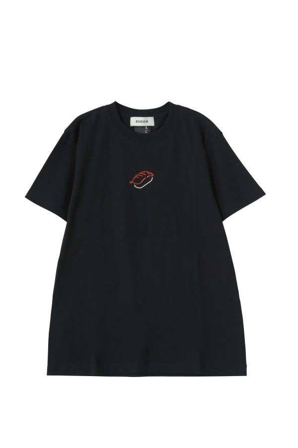 寿司アート『もじにぎり』の展覧会がカバン ド ズッカ南青山で、寿司デザインのTシャツやカバンも販売コピー