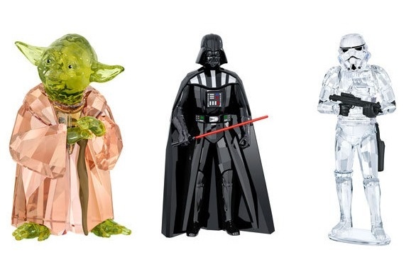 スワロフスキー、『スター・ウォーズ』のヨーダ、ダース・ベイダーらクリスタルオブジェで再現