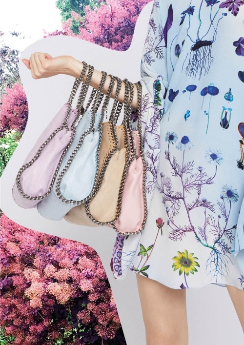 ステラ マッカートニー人気バッグ「ファラベラ」にボタニカル刺繍入り×パステルカラー、伊勢丹新宿店でコピー