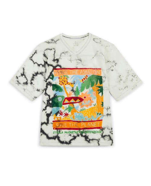 ステラ マッカートニー“アマゾンに生息する動物”描いたマーブルカラーTシャツ&スウェットコピー ステラ マッカートニー“アマゾンに生息する動物”描いたマーブルカラーTシャツ&スウェットコピー
