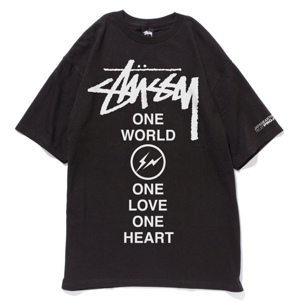 STUSSY×藤原ヒロシ(Fragment Design)のチャリティーTシャツ発売コピー