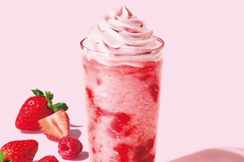 スターバックス ティー & カフェ、ラズベリー＆さくらアリュールのティーフラペチーノ
