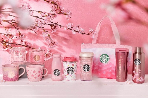 スタバ「SAKURAシリーズ」限定グッズ第2弾、満開のさくらを表現したタンブラーや花びら型マグカップ