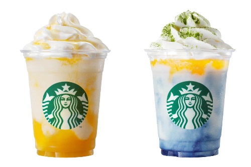 スターバックス47都道府県“地元”フラペチーノ＜関西編＞大阪ミックスジュース風＆滋賀の琵琶湖マーブル