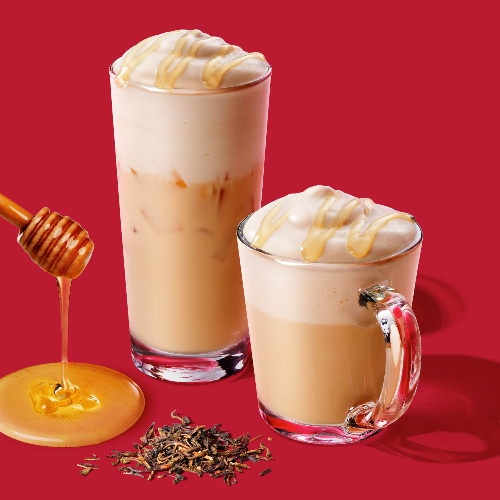 スタバの新作「ジョイフルメドレー ハニー ムース ティー ラテ」六本木ヒルズ メトロハット店限定でコピー スタバの新作「ジョイフルメドレー ハニー ムース ティー ラテ」六本木ヒルズ メトロハット店限定でコピー