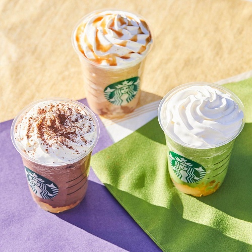 スターバックス初、ぷるぷる“わらびもち”を使った「あずきなこ わらびもち 福 フラペチーノ」コピー