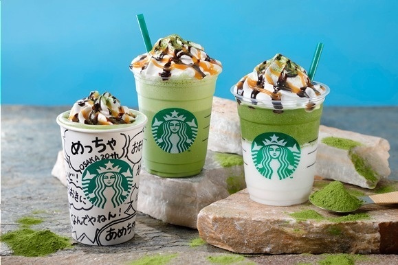スターバックス、大阪限定“めっちゃ”抹茶なフラペチーノ＆ラテ - 通常の1.5倍以上の抹茶パウダー使用