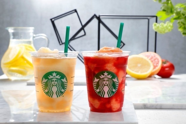 スタバ新作「ティバーナ フローズン ティー ハーバル レモネード / グレープフルーツ & トマト」
