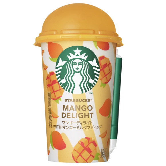 スタバの新作チルドカップ「マンゴーディライト ウィズ マンゴーミルクプディング」全国のコンビニでコピー