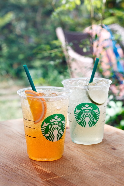 スターバックス、オレンジとライムのリフレッシュドリンク - リフレッジャーズ発売コピー