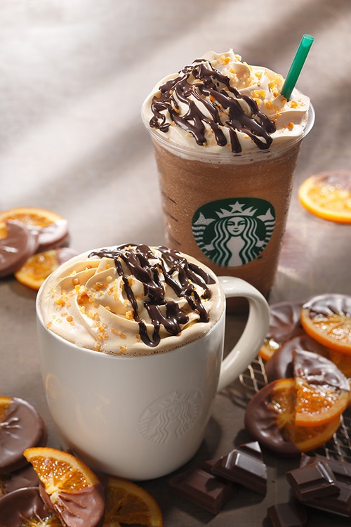 スターバックスから新作「チョコレート オランジュ モカ＆フラペチーノ」限定発売コピー