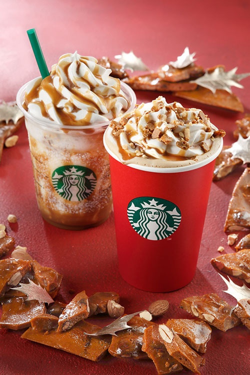 スターバックスから新作ドリンク「クランチー キャラメル トフィー ラテ＆フラペチーノ」限定発売コピー