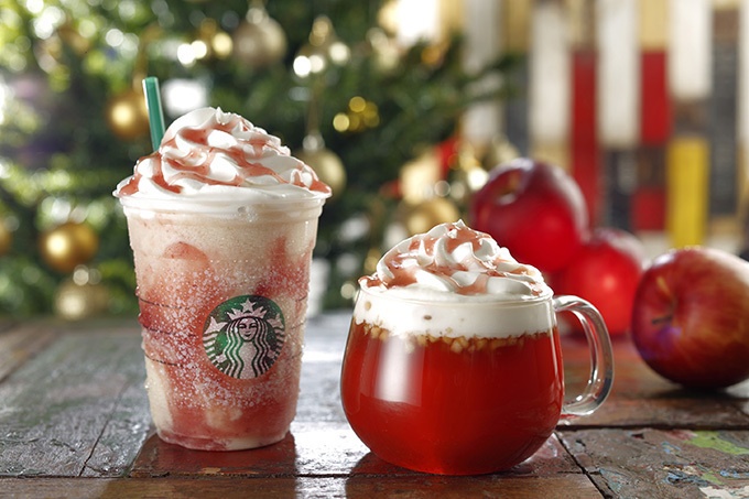 スターバックスから「アップル キャラメル フラペチーノ」＆「ホット アップル」限定発売コピー