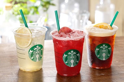 スターバックス新商品「シェイクン ストロベリー パッション ティー＆アイスバレンシア コーヒー」