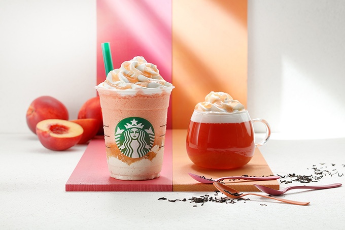 スターバックスの季節限定「ネクタリン ピーチ クリーム」 フラペチーノとティーで新発売コピー