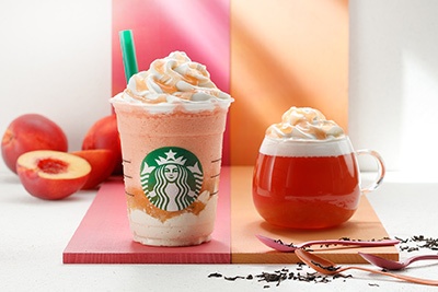 スターバックスの季節限定「ネクタリン ピーチ クリーム」 フラペチーノとティーで新発売