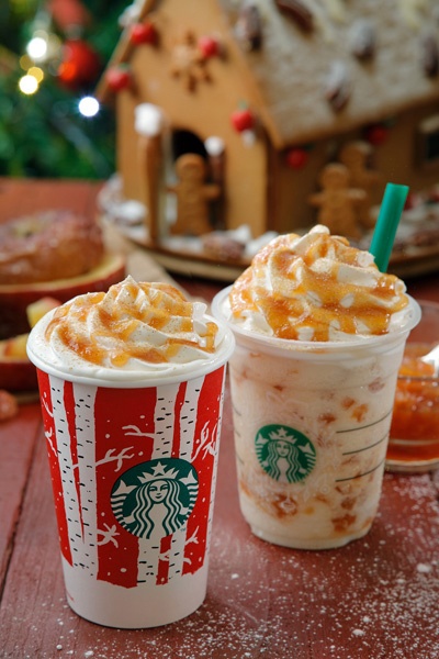 スターバックスから「ホット ベイクド アップル」「ベイクド アップル フラペチーノ」限定発売コピー