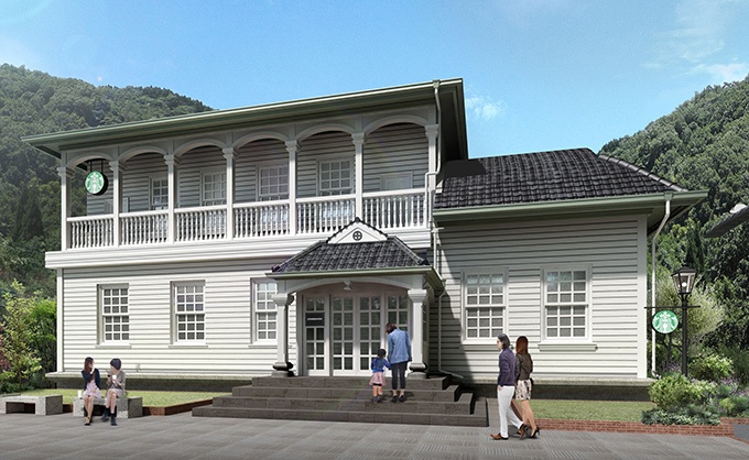 スターバックス 鹿児島仙巌園店 - 旧薩摩藩主、島津家ゆかりの登録有形文化財にオープンコピー