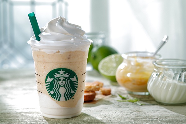 スターバックスから夏の新作「キーライム クリーム & ヨーグルト フラペチーノ」