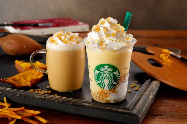 スタバ新作、“さつまいも”をまるごと味わう「クリスピー スイート ポテト フラペチーノ / ラテ」