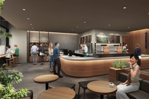 スタバが表参道ヒルズにエリア最大級店舗、“幸福感が増す”緑豊かなバイオフィリックデザイン国内初採用