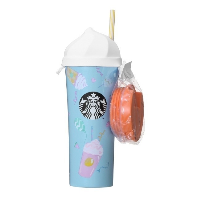 スタバの新作グッズ、ホイップクリームや猫耳型のフタ付きタンブラー - フラペチーノをモチーフにコピー
