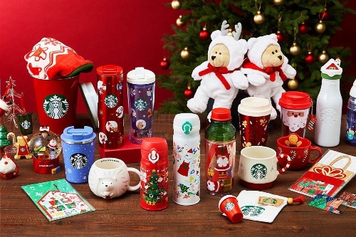 スタバの2019年冬の限定グッズ、サンタのタンブラーやハリネズミのマグカップ