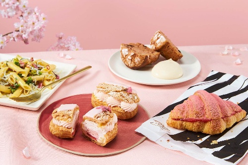 イタリアンベーカリー「プリンチ」春の新作さくらメニュー、ピンク色の桜コルネッティや4層シュー菓子コピー イタリアンベーカリー「プリンチ」春の新作さくらメニュー、ピンク色の桜コルネッティや4層シュー菓子コピー