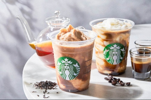 スターバックス「アール グレイ アフォガート フラペチーノ」4種の茶葉とミルクにベルガモット香る1杯コピー