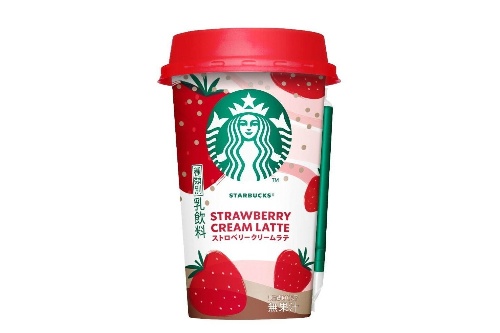 スターバックスのチルドカップ「ストロベリークリームラテ」苺香るバニラ＆カスタードのまろやかラテ
