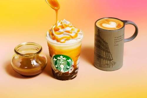 スタバ新作「バタースコッチ コーヒー ジェリー フラペチーノ」ぷるぷるコーヒージェリー入りコピー