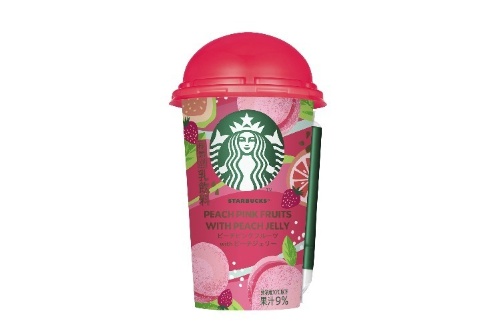 スターバックスよりチルドカップ「ピーチピンクフルーツ with ピーチジェリー」