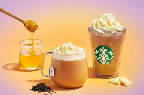 スタバの新作「アール グレイ ハニー ホイップ フラペチーノ＆ラテ」華やかアールグレイ×はちみつ