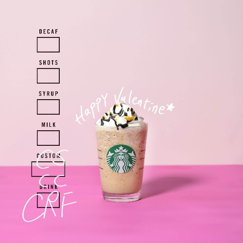 スターバックスのバレンタイン限定“盛りチョコ”カスタマイズ、生チョコレート  ホイップなど全6種コピー