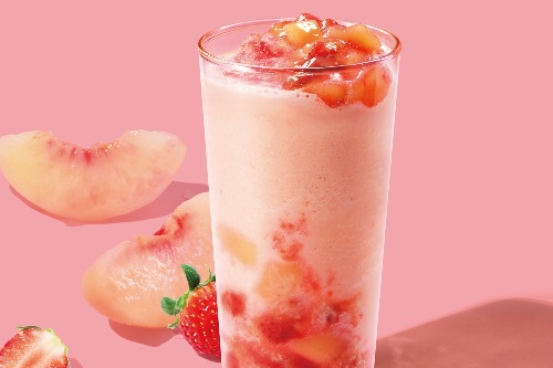 スターバックス ティー ＆ カフェ“桜”を感じる「ピーチ トランクイリティ ティー フラペチーノ」
