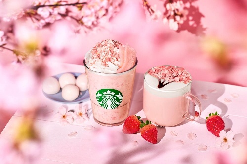 スタバ春の新作ドリンク「さくら ストロベリー 白玉 フラペチーノ」「さくら 咲いた ミルク ラテ」コピー スタバ春の新作ドリンク「さくら ストロベリー 白玉 フラペチーノ」「さくら 咲いた ミルク ラテ」コピー